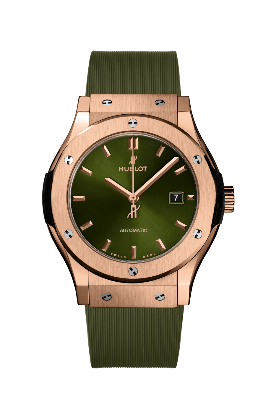 Men's watch / unisex  HUBLOT, Classic Fusion King Gold Green / 42mm, SKU: 542.OX.8980.RX | watchphilosophy.co.uk