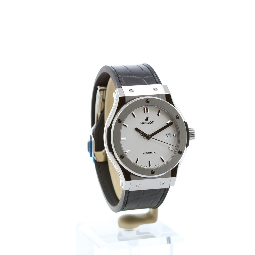 Men's watch / unisex HUBLOT, Classic Fusion Titanium Opalin / 42mm, SKU: 542.NX.2611.LR | watchphilosophy.co.uk