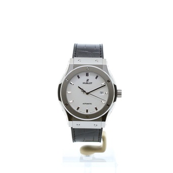 Men's watch / unisex HUBLOT, Classic Fusion Titanium Opalin / 42mm, SKU: 542.NX.2611.LR | watchphilosophy.co.uk