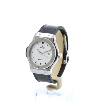 Men's watch / unisex HUBLOT, Classic Fusion Titanium Opalin / 42mm, SKU: 542.NX.2611.LR | watchphilosophy.co.uk