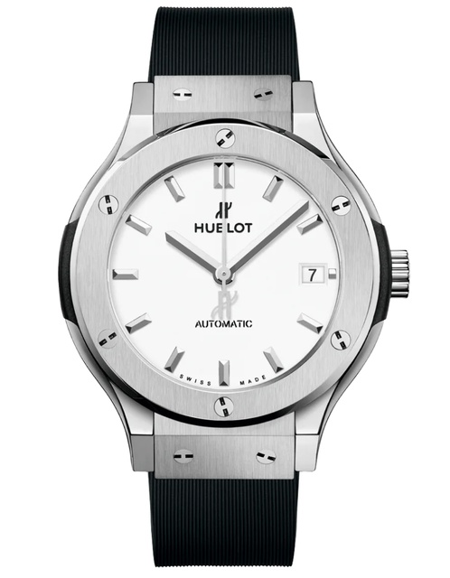 Men's watch / unisex HUBLOT, Classic Fusion Titanium Opalin / 38mm, SKU: 565.NX.2611.RX | watchphilosophy.co.uk