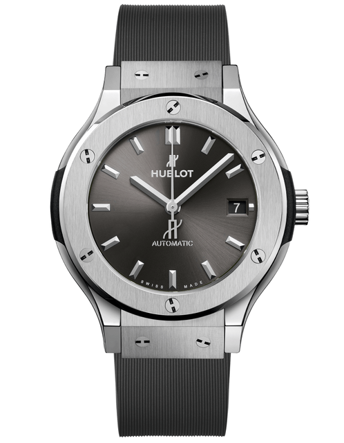 Men's watch / unisex HUBLOT, Classic Fusion Racing Grey Titanium / 38mm, SKU: 565.NX.7071.RX | watchphilosophy.co.uk