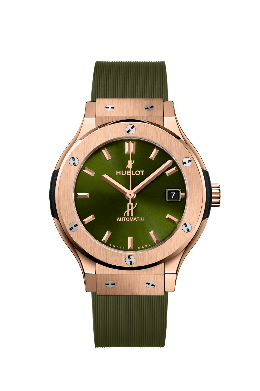 Men's watch / unisex  HUBLOT, Classic Fusion King Gold Green / 38mm, SKU: 565.OX.8980.RX | watchphilosophy.co.uk
