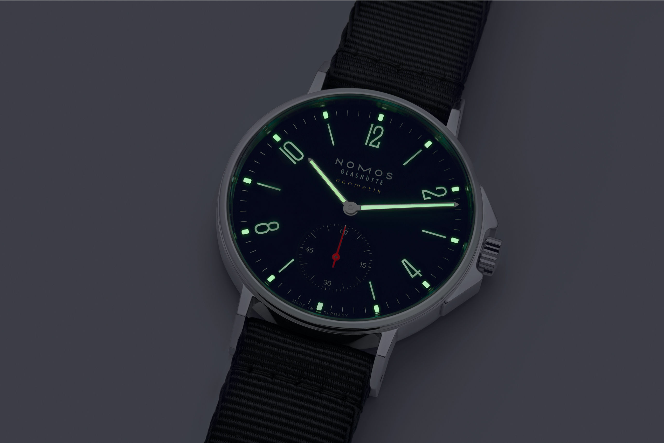 Men's watch / unisex NOMOS GLASHÜTTE, Ahoi Neomatik Atlantic / 36.3mm, SKU: 567 | watchphilosophy.co.uk