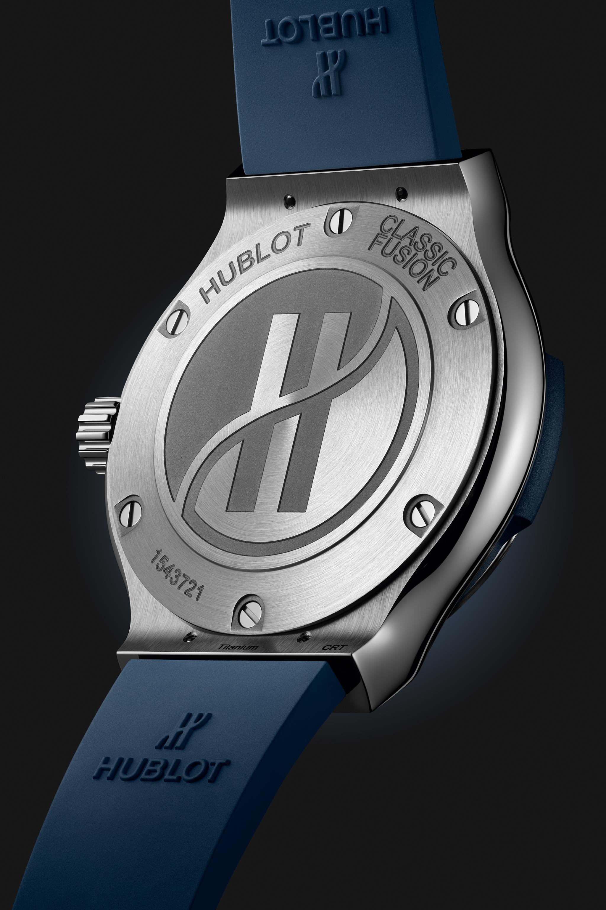 Ladies' watch HUBLOT, Classic Fusion Titanium Blue / 33mm, SKU: 581.NX.7170.RX | watchphilosophy.co.uk