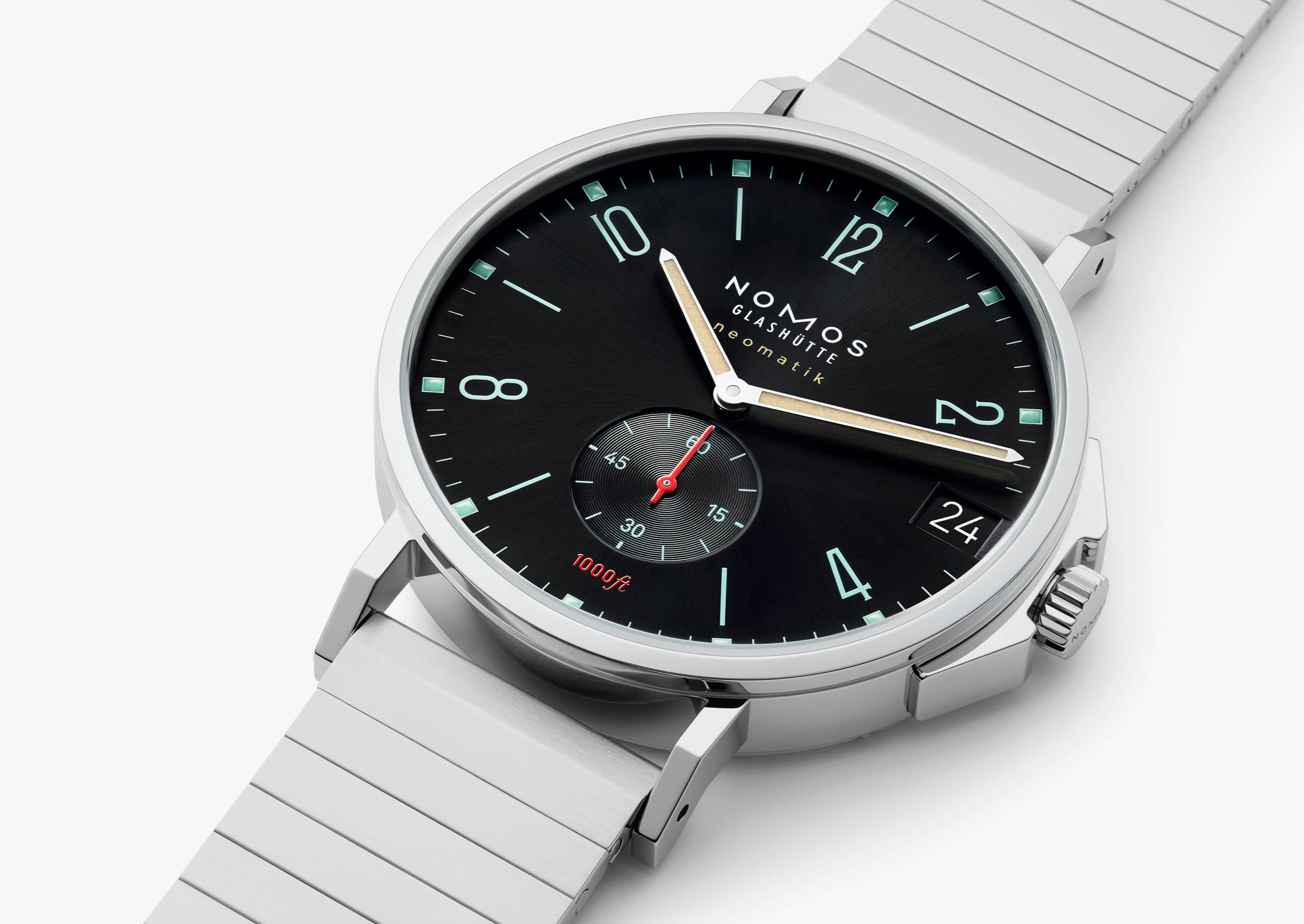 Men's watch / unisex NOMOS GLASHÜTTE, Tangente Sport Neomatik 42 Date Marine Black / 42mm, SKU: 581 | watchphilosophy.co.uk