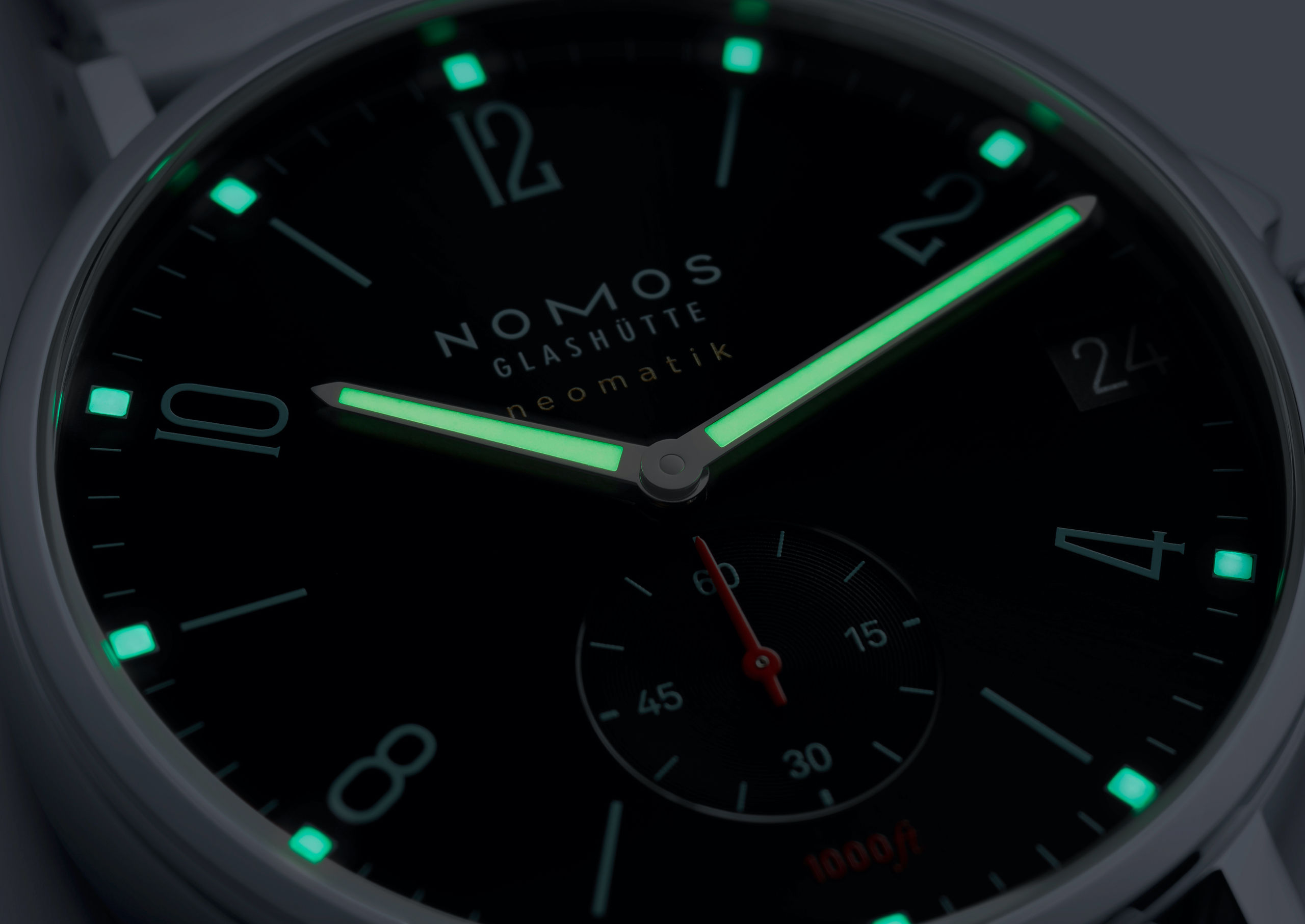 Men's watch / unisex NOMOS GLASHÜTTE, Tangente Sport Neomatik 42 Date Marine Black / 42mm, SKU: 581 | watchphilosophy.co.uk