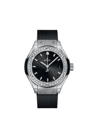 Ladies' watch HUBLOT, Classic Fusion Titanium Diamonds / 29mm, SKU: 591.NX.1470.RX.1204 | watchphilosophy.co.uk