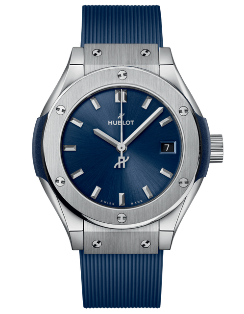 Ladies' watch HUBLOT, Classic Fusion Titanium Blue / 29mm, SKU: 591.NX.7170.RX | watchphilosophy.co.uk