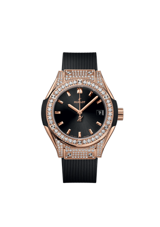 Ladies' watch HUBLOT, Classic Fusion King Gold Pave / 29mm, SKU: 591.OX.1480.RX.1604 | watchphilosophy.co.uk