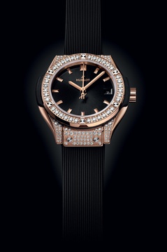 Ladies' watch HUBLOT, Classic Fusion King Gold Pave / 29mm, SKU: 591.OX.1480.RX.1604 | watchphilosophy.co.uk