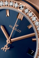 Ladies' watch HUBLOT, Classic Fusion King Gold Blue Diamonds / 29mm, SKU: 591.OX.7180.RX.1204 | watchphilosophy.co.uk