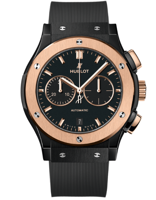 Men's watch / unisex HUBLOT, Classic Fusion Chronograph Ceramic King Gold / 42mm, SKU: 541.CO.1181.RX | watchphilosophy.co.uk