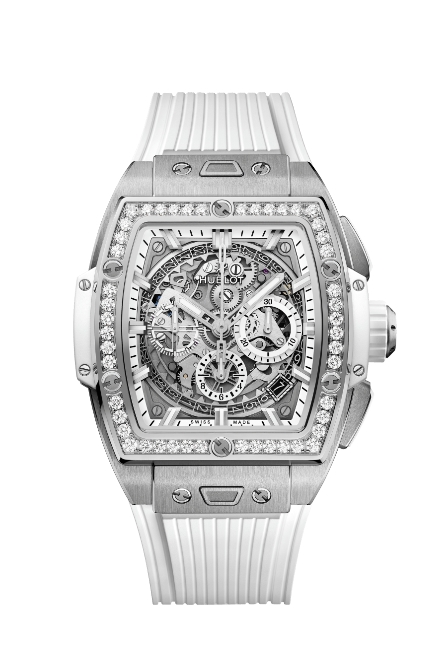 Men's watch / unisex HUBLOT, Spirit of Big Bang Titanium White Diamonds / 42mm, SKU: 642.NE.2010.RW.1204 | watchphilosophy.co.uk