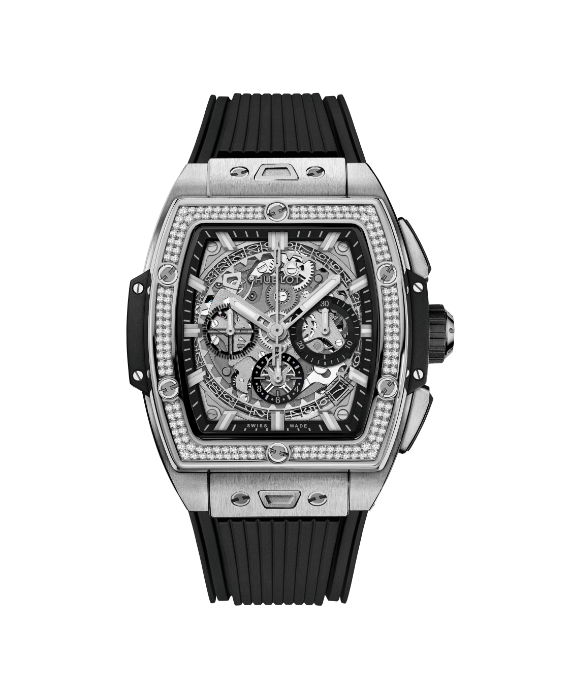Men's watch / unisex  HUBLOT, Spirit Of Big Bang Titanium Diamonds / 42mm, SKU: 642.NX.0170.RX.1104 | watchphilosophy.co.uk