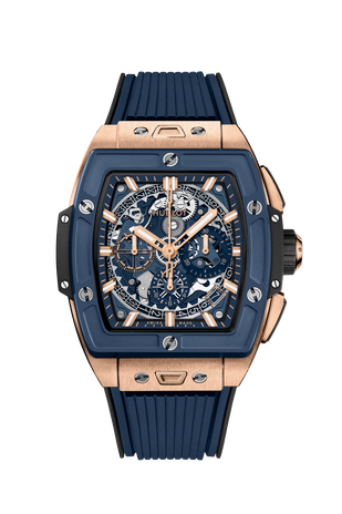 Men's watch / unisex HUBLOT, Spirit Of Big Bang King Gold Blue Ceramic / 42mm, SKU: 642.OL.7180.RX | watchphilosophy.co.uk
