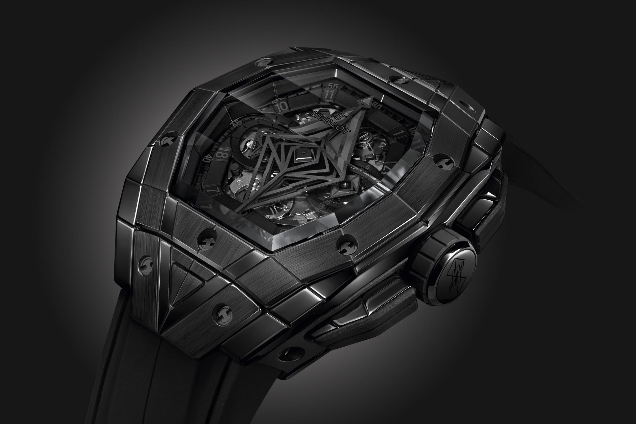 Men's watch / unisex HUBLOT, Spirit Of Big Bang Sang Bleu All Black / 42mm, SKU: 648.CX.0114.RX.MXM23 | watchphilosophy.co.uk