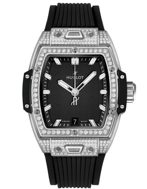 Ladies' watch HUBLOT, Spirit of Big Bang Titanium Pave / 39mm, SKU: 662.NX.1170.RX.1604 | watchphilosophy.co.uk