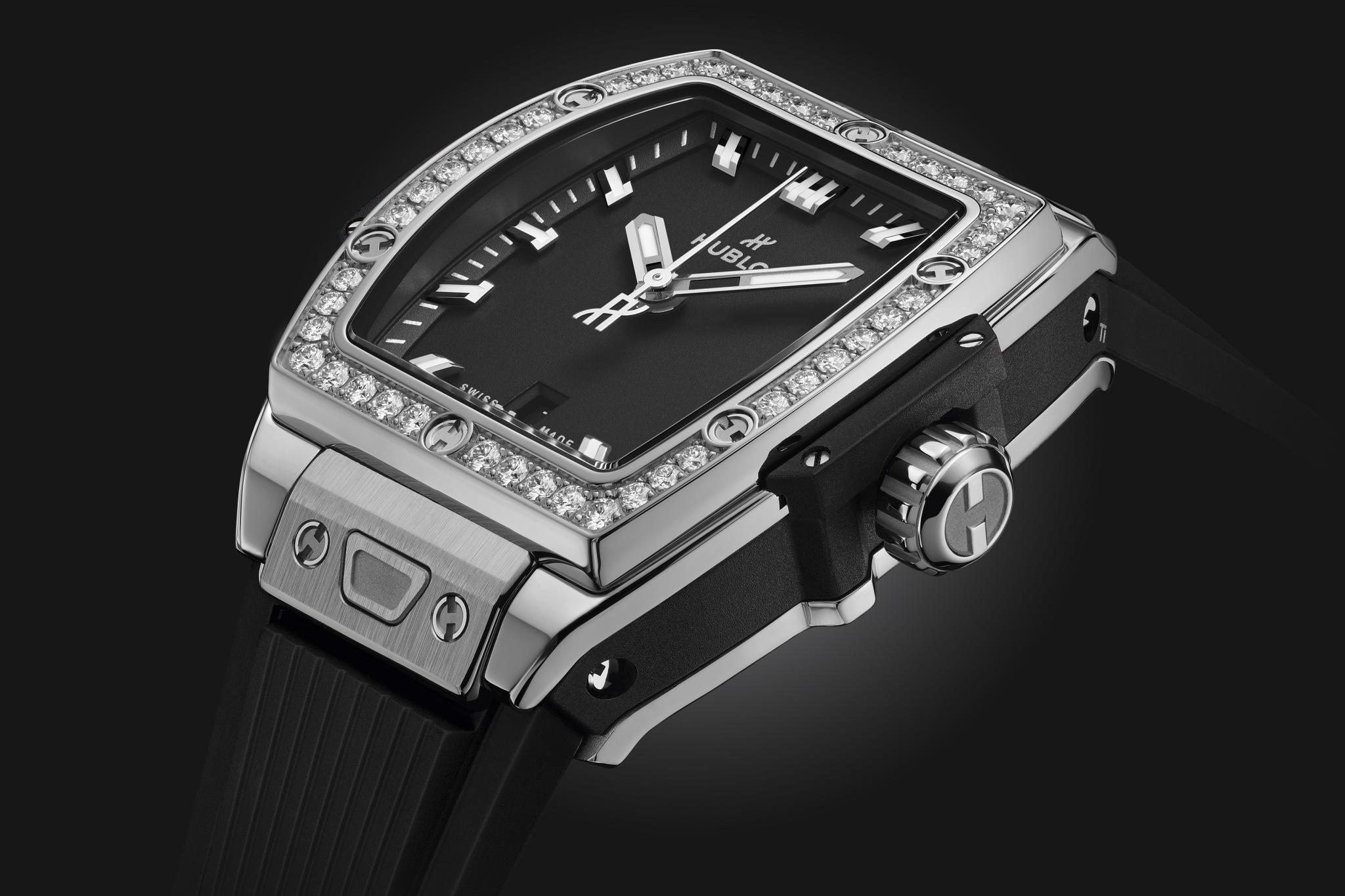 Ladies' watch HUBLOT, Spirit of Big Bang Steel Diamonds / 32mm, SKU: 682.SX.1170.RX.1204 | watchphilosophy.co.uk