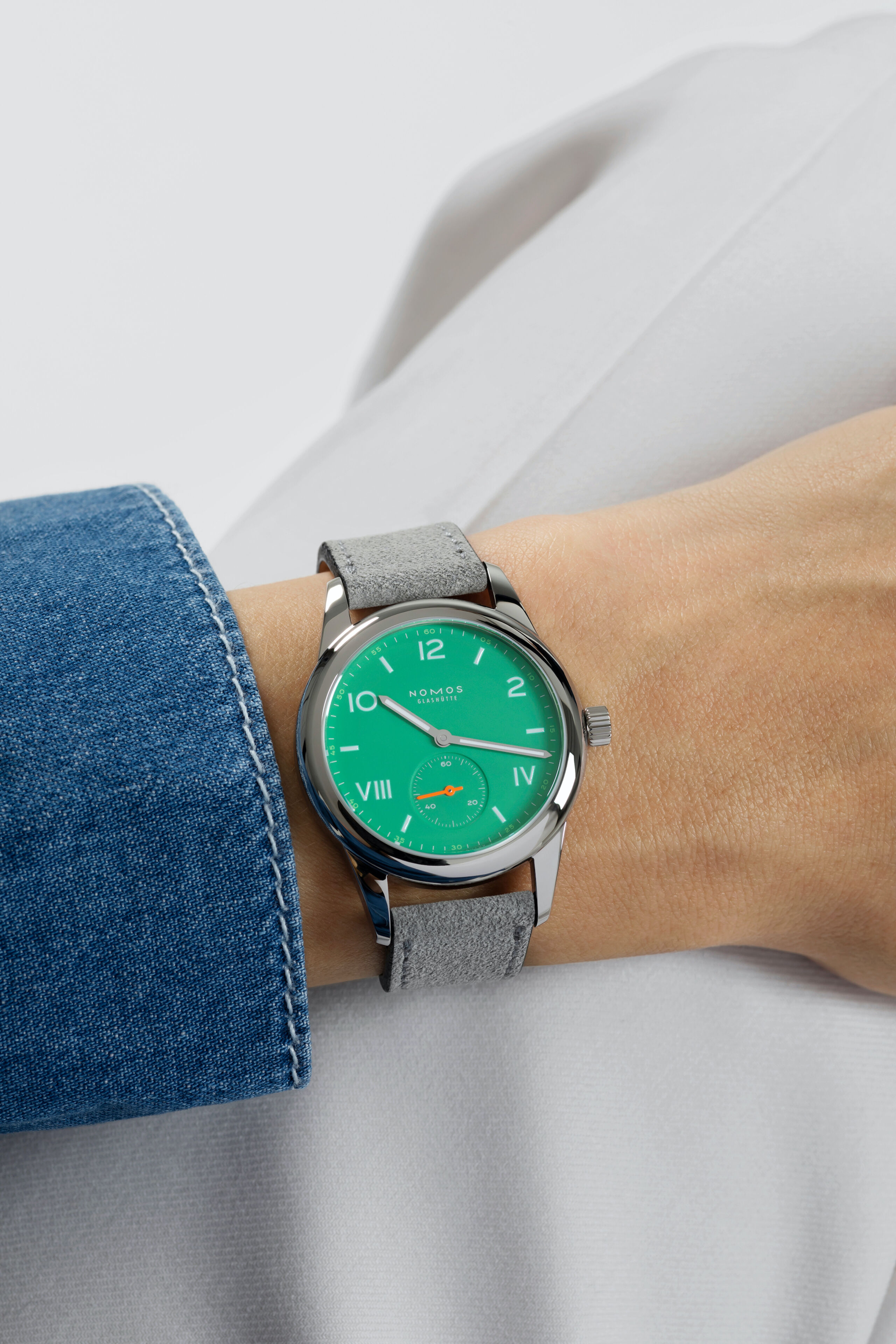 Men's watch / unisex NOMOS GLASHÜTTE, Club Campus Electric Green / 36mm, SKU: 715 | watchphilosophy.co.uk