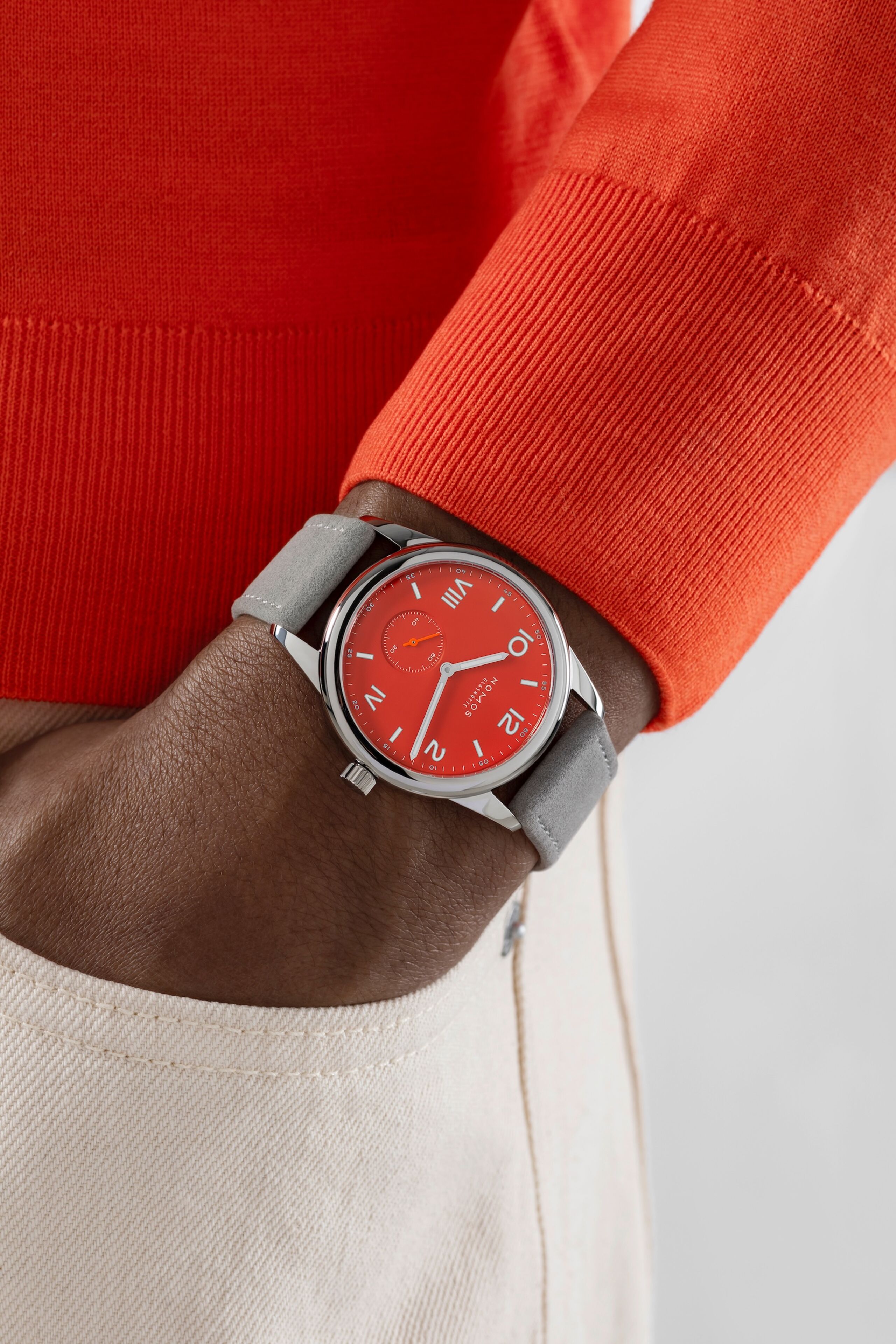 Men's watch / unisex NOMOS GLASHÜTTE, Club Campus 38 Nonstop Red / 38.50mm, SKU: 723.GB | watchphilosophy.co.uk