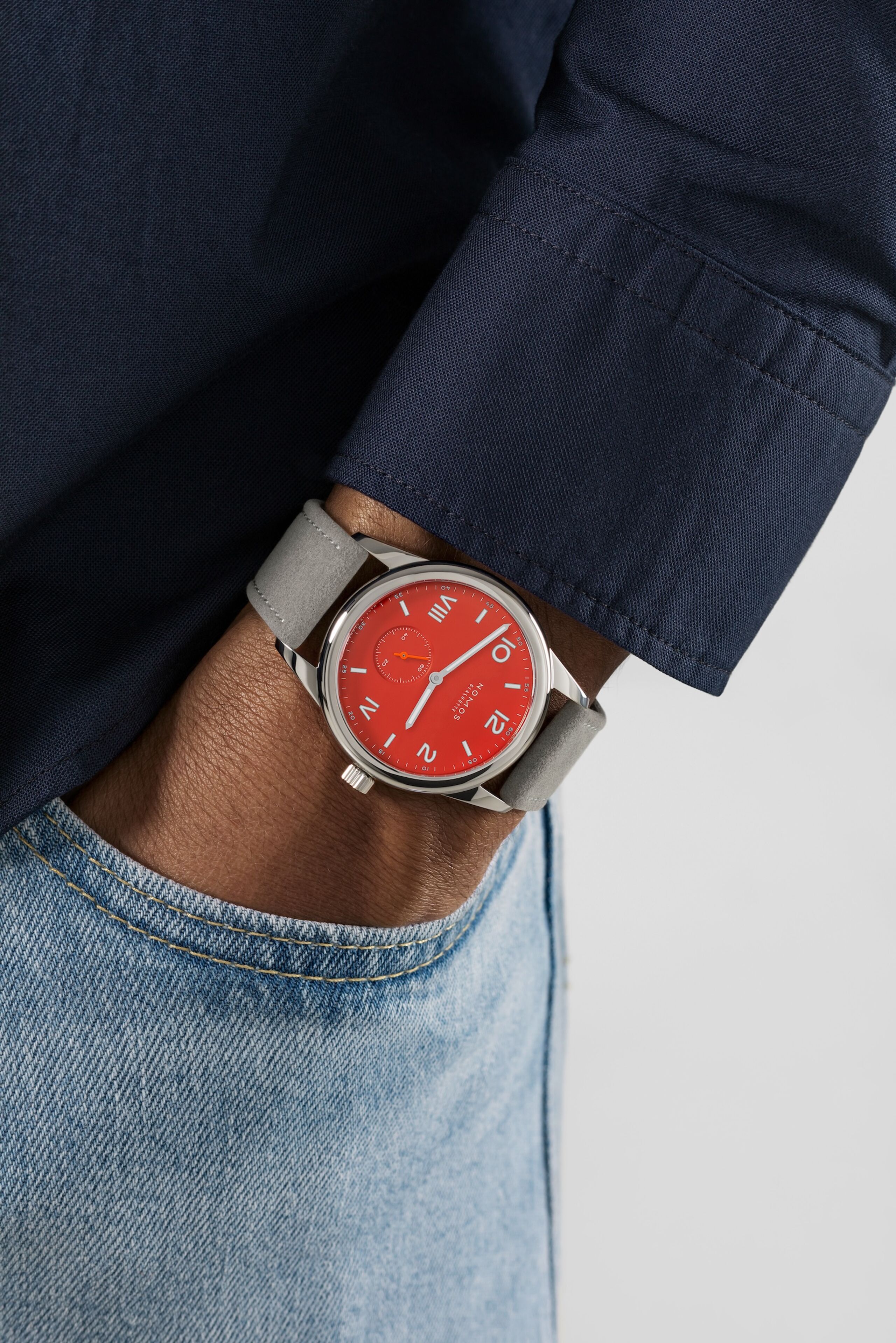 Men's watch / unisex NOMOS GLASHÜTTE, Club Campus 38 Nonstop Red / 38.50mm, SKU: 723 | watchphilosophy.co.uk