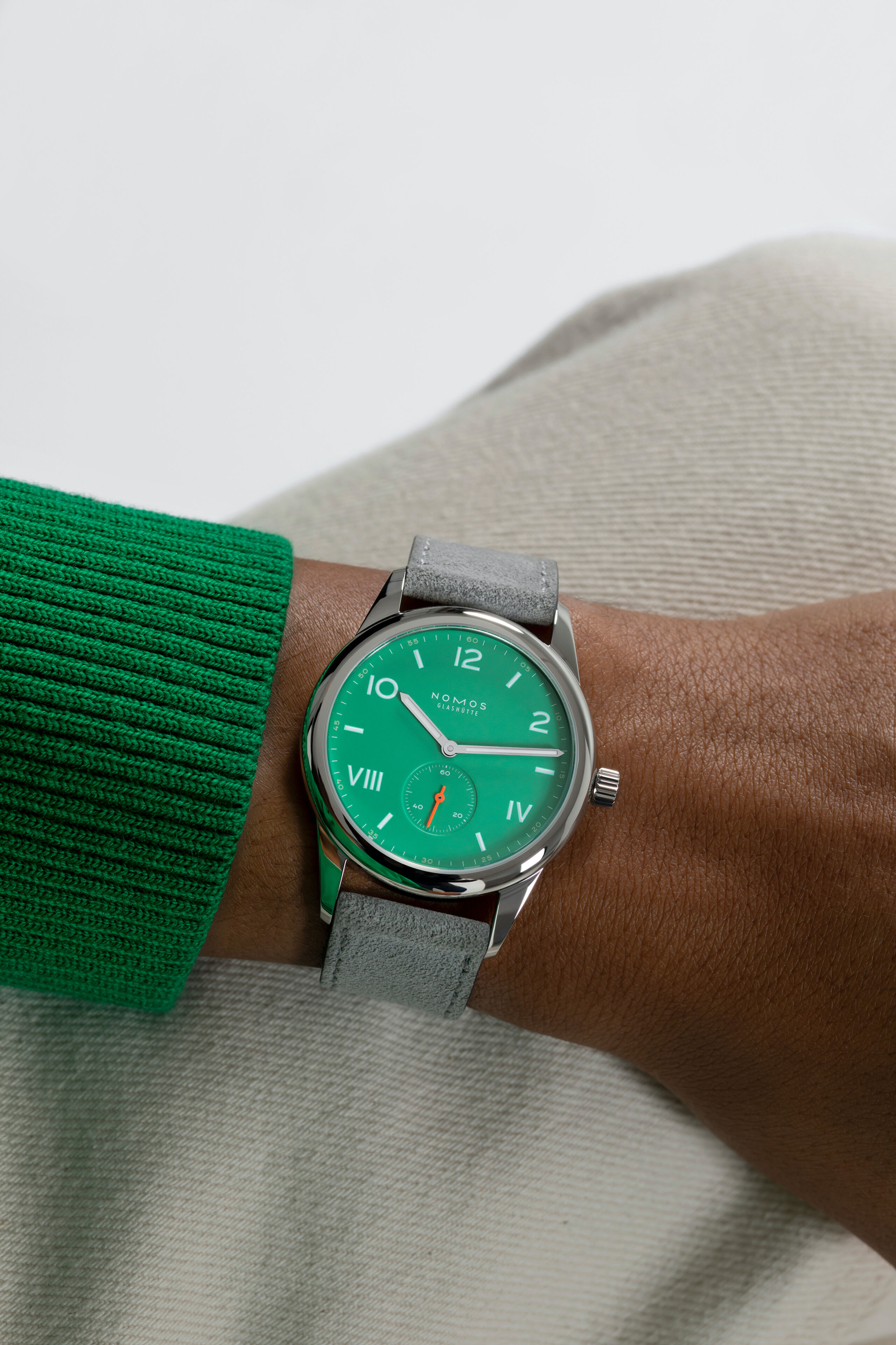 Men's watch / unisex NOMOS GLASHÜTTE, Club Campus 38 Electric Green / 38.50mm, SKU: 726 | watchphilosophy.co.uk