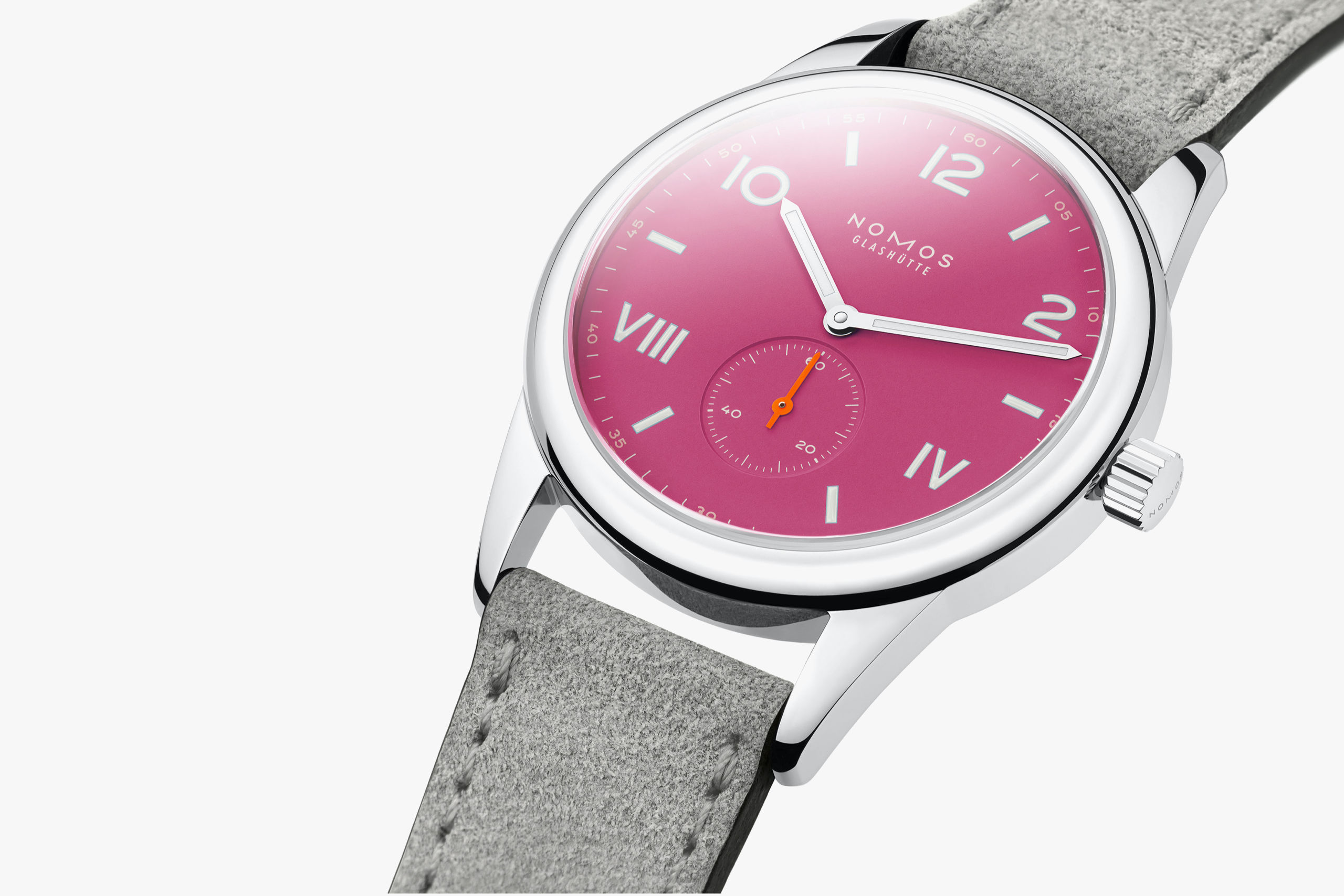 Men's watch / unisex NOMOS GLASHÜTTE, Club Campus 38 Deep Pink / 38.50mm, SKU: 728 | watchphilosophy.co.uk