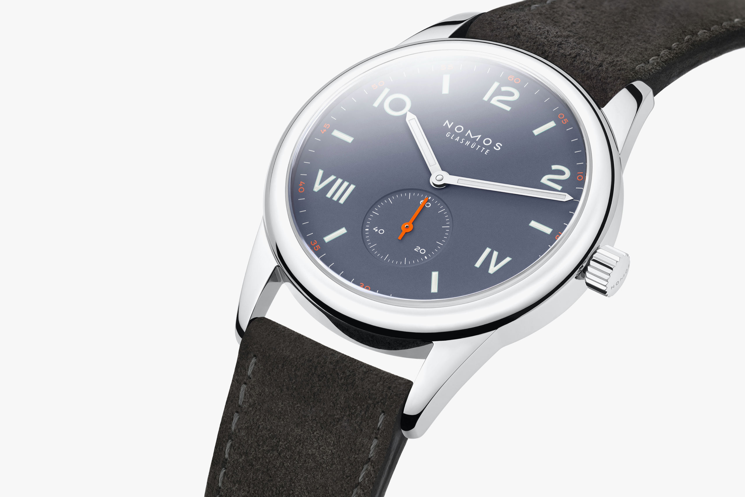 Men's watch / unisex NOMOS GLASHÜTTE, Club Campus 38 Blue Purple / 38.50mm, SKU: 730 | watchphilosophy.co.uk