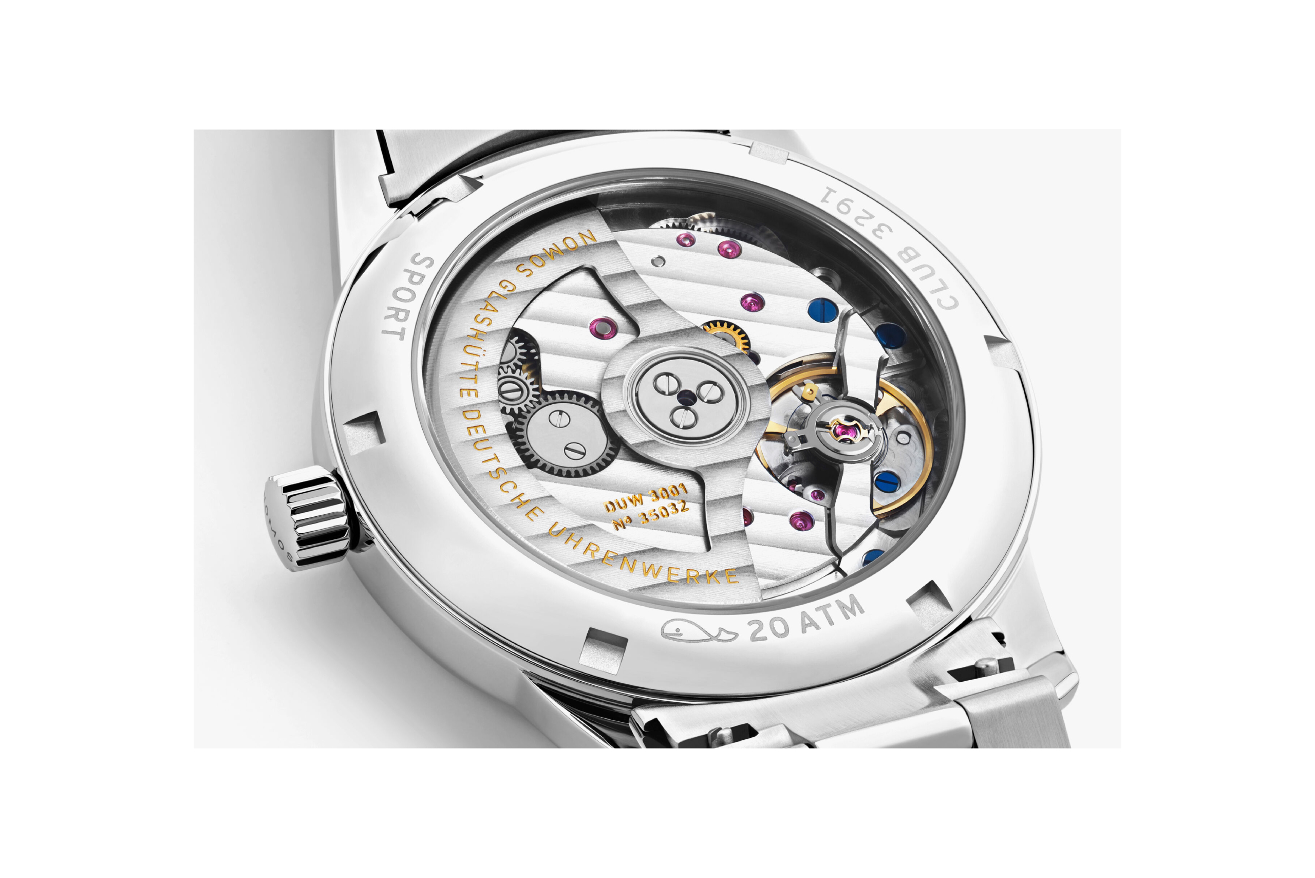 Men's watch / unisex NOMOS GLASHÜTTE, Club Sport Neomatik Petrol / 37mm, SKU: 746 | watchphilosophy.co.uk