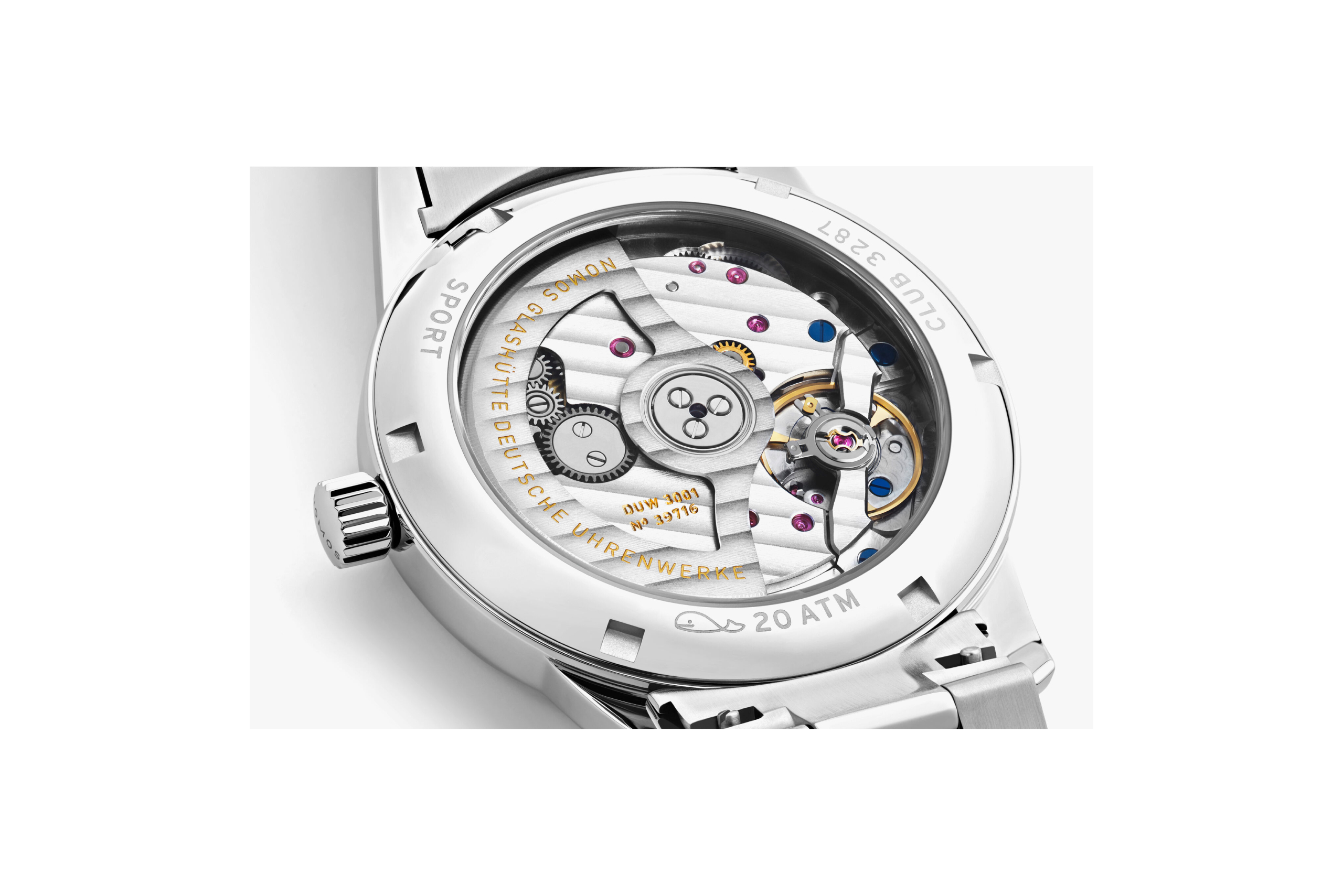 Men's watch / unisex NOMOS GLASHÜTTE, Club Sport Neomatik Polar / 37mm, SKU: 750 | watchphilosophy.co.uk