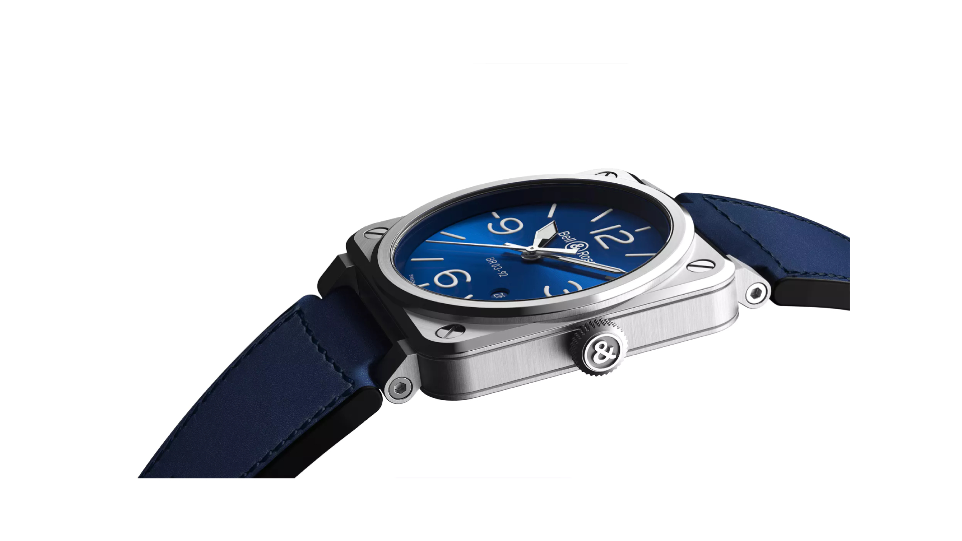 Men's watch / unisex  BELL & ROSS, BR 03-92 Blue Steel / 42mm, SKU: BR0392-BLU-ST/SCA | watchphilosophy.co.uk