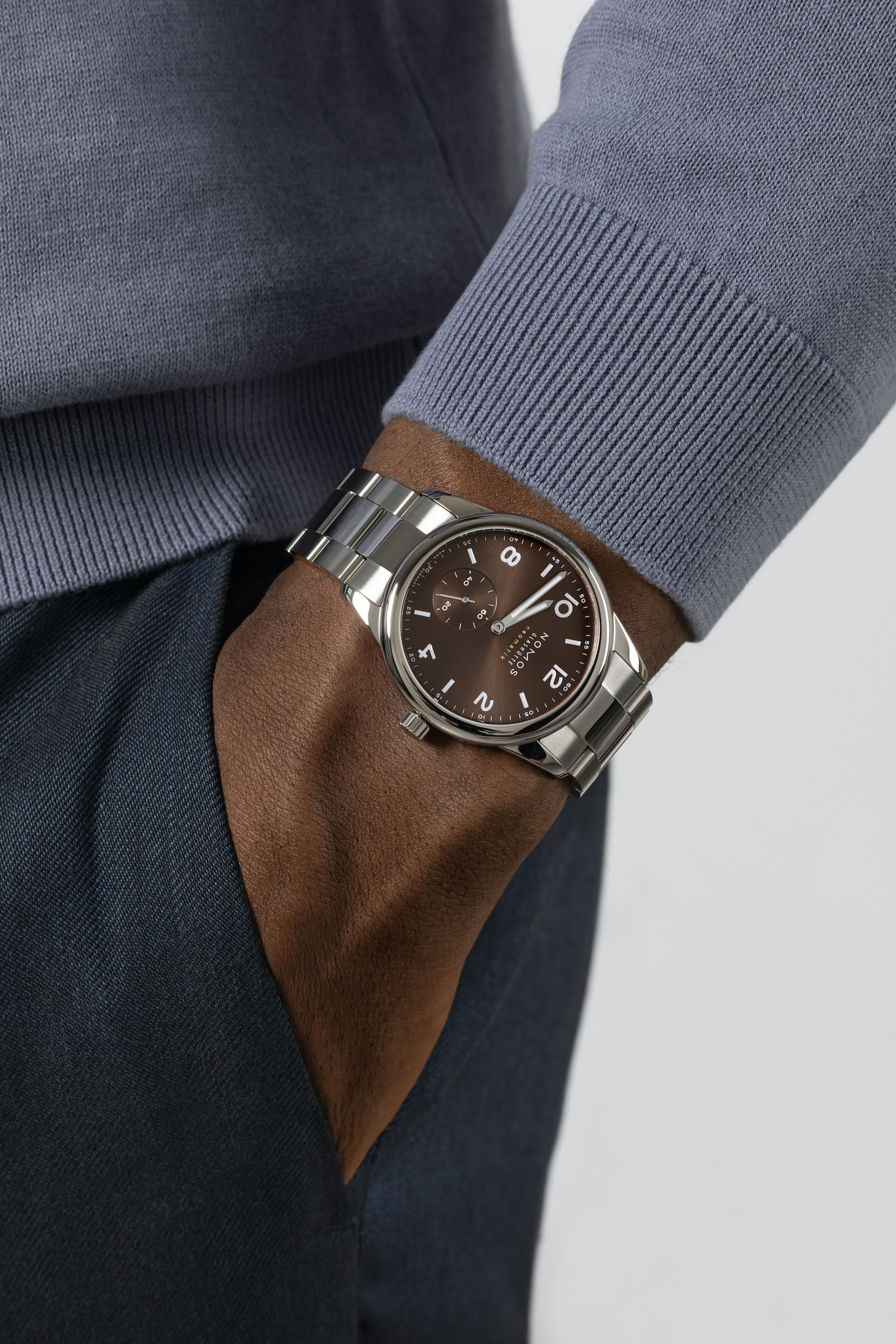 Men's watch / unisex NOMOS GLASHÜTTE, Club Sport Neomatik 39 Tabac / 39.50mm, SKU: 760 | watchphilosophy.co.uk
