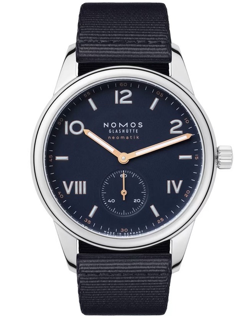 Men's watch / unisex NOMOS GLASHÜTTE, Club Campus Neomatik 39 Midnight Blue / 39.50mm, SKU: 768 | watchphilosophy.co.uk