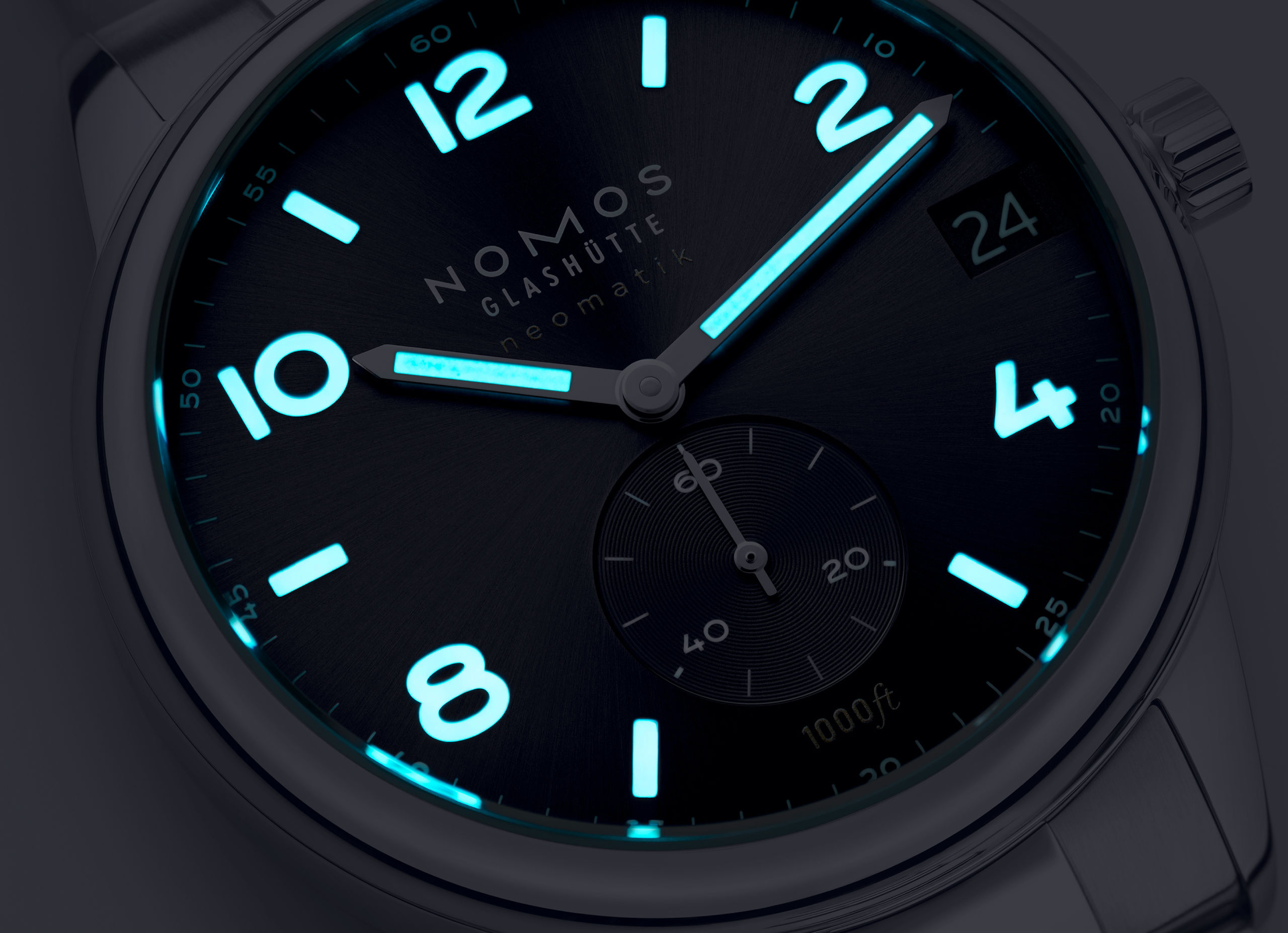 Men's watch / unisex NOMOS GLASHÜTTE, Club Sport Neomatik 42 Date Black / 42mm, SKU: 781 | watchphilosophy.co.uk