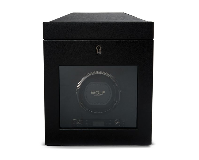 WOLF 1834, British Racing Single Watch Winder With Storage, SKU: 792102 | watchphilosophy.co.uk