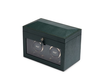 WOLF 1834, British Racing Double Watch Winder With Storage, SKU: 792241 | watchphilosophy.co.uk