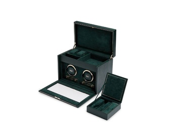 WOLF 1834, British Racing Double Watch Winder With Storage, SKU: 792241 | watchphilosophy.co.uk
