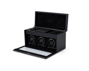 WOLF 1834, British Racing Triple Watch Winder With Storage, SKU: 792302 | watchphilosophy.co.uk