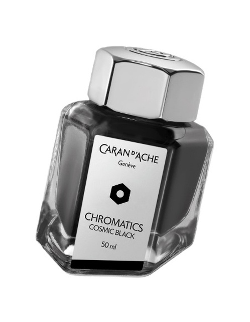 CARAN D’ACHE, Chromatics Cosmic Black Ink Bottle 50 ml, SKU: 8011.009 | watchphilosophy.co.uk