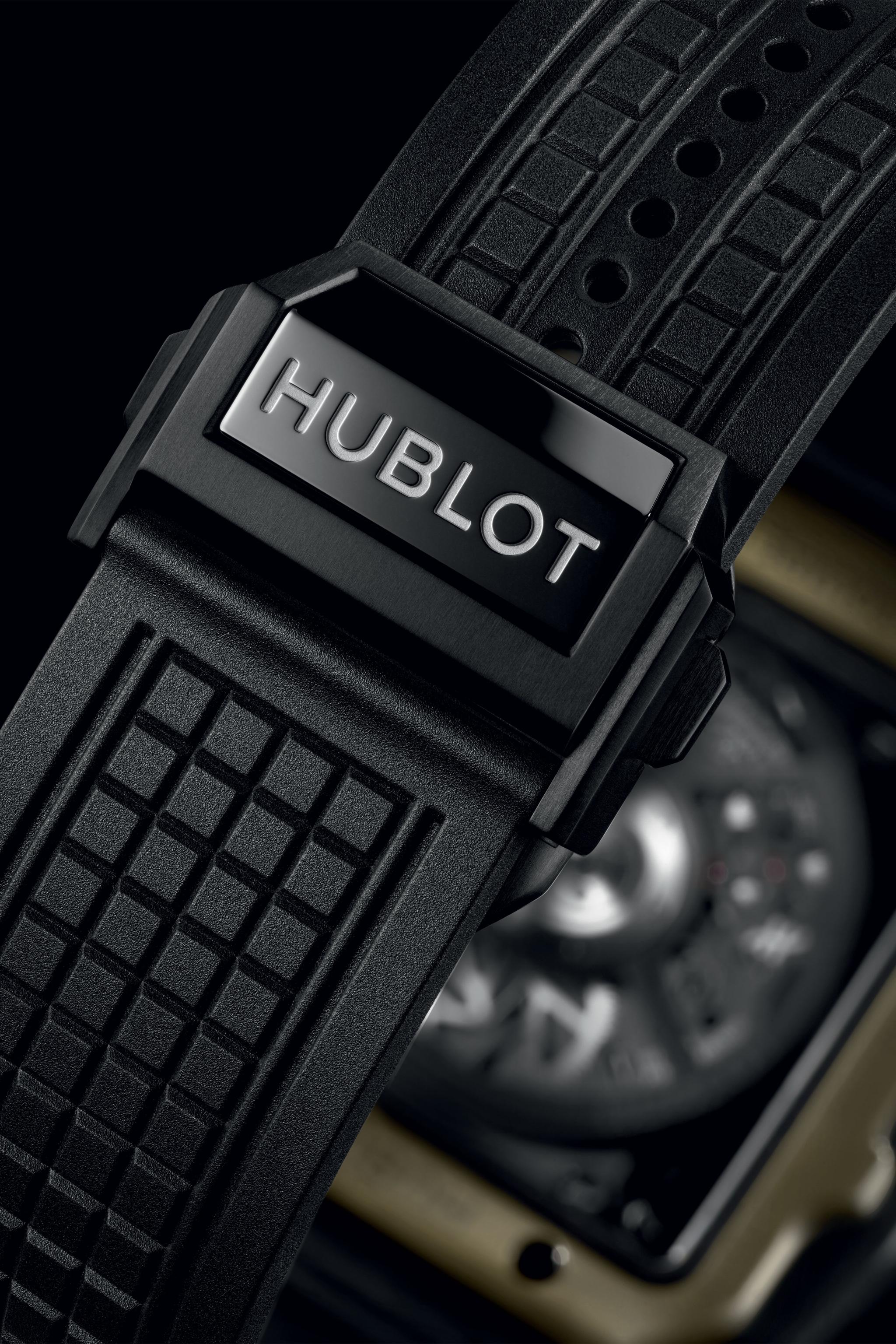 Men's watch / unisex HUBLOT, Square Bang Unico Magic Gold / 42mm, SKU: 821.MX.0130.RX | watchphilosophy.co.uk