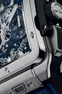 Men's watch / unisex HUBLOT, Square Bang Unico Titanium Blue / 42mm, SKU: 821.NX.5170.RX | watchphilosophy.co.uk