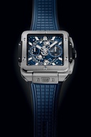 Men's watch / unisex HUBLOT, Square Bang Unico Titanium Blue / 42mm, SKU: 821.NX.5170.RX | watchphilosophy.co.uk