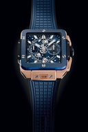 Men's watch / unisex HUBLOT, Square Bang Unico King Gold Blue Ceramic / 42mm, SKU: 821.OL.5180.RX | watchphilosophy.co.uk