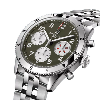 Men's watch / unisex BREITLING, Classic AVI Chronograph Curtiss Warhawk / 42mm, SKU: A233802A1L1A1 | watchphilosophy.co.uk