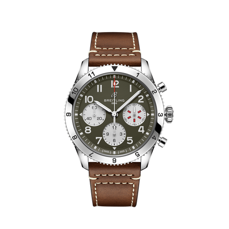 Men's watch / unisex BREITLING, Classic AVI Chronograph Curtiss Warhawk / 42mm, SKU: A233802A1L1X1 | watchphilosophy.co.uk