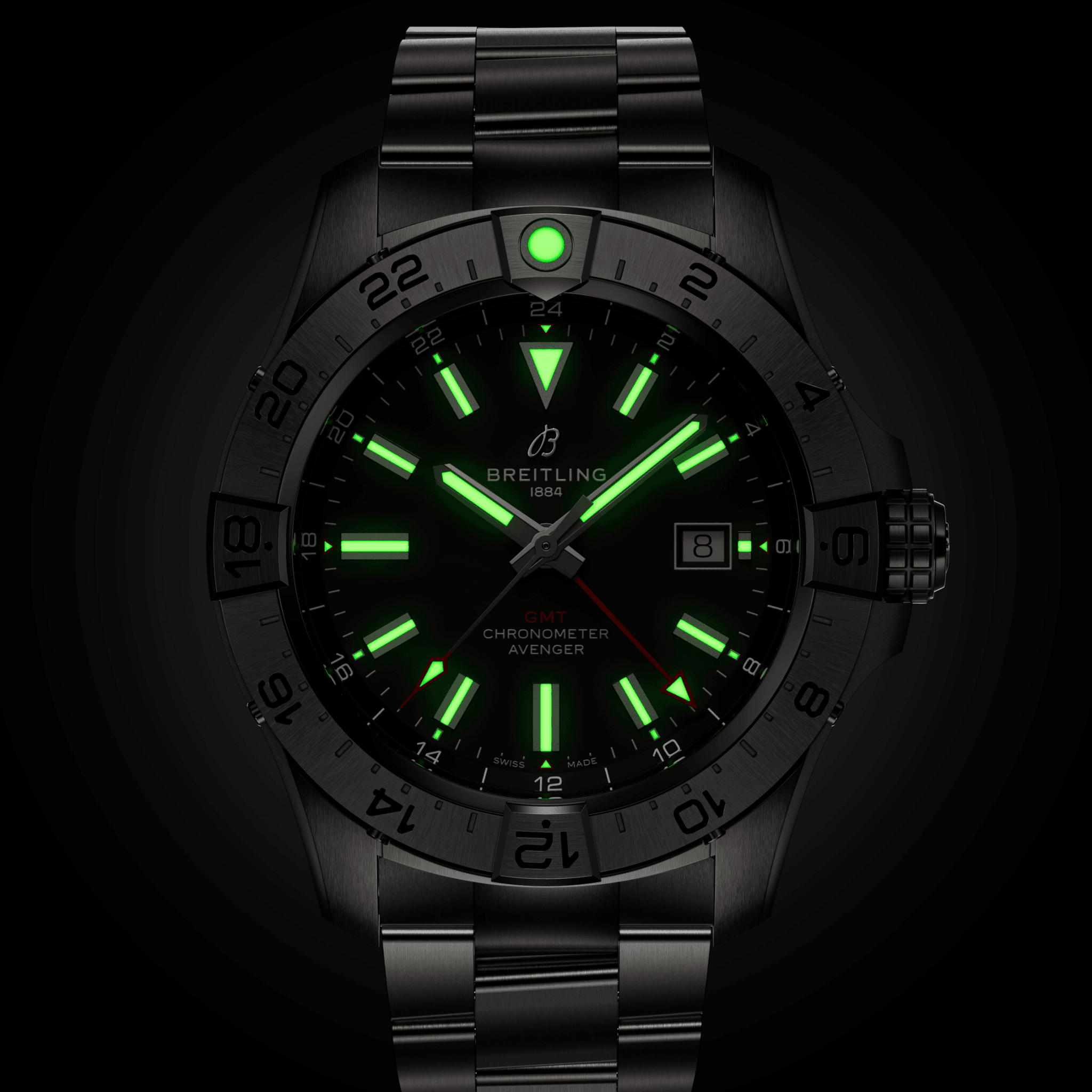 Men's watch / unisex BREITLING, Avenger Automatic GMT / 44mm, SKU: A32320101B1A1 | watchphilosophy.co.uk