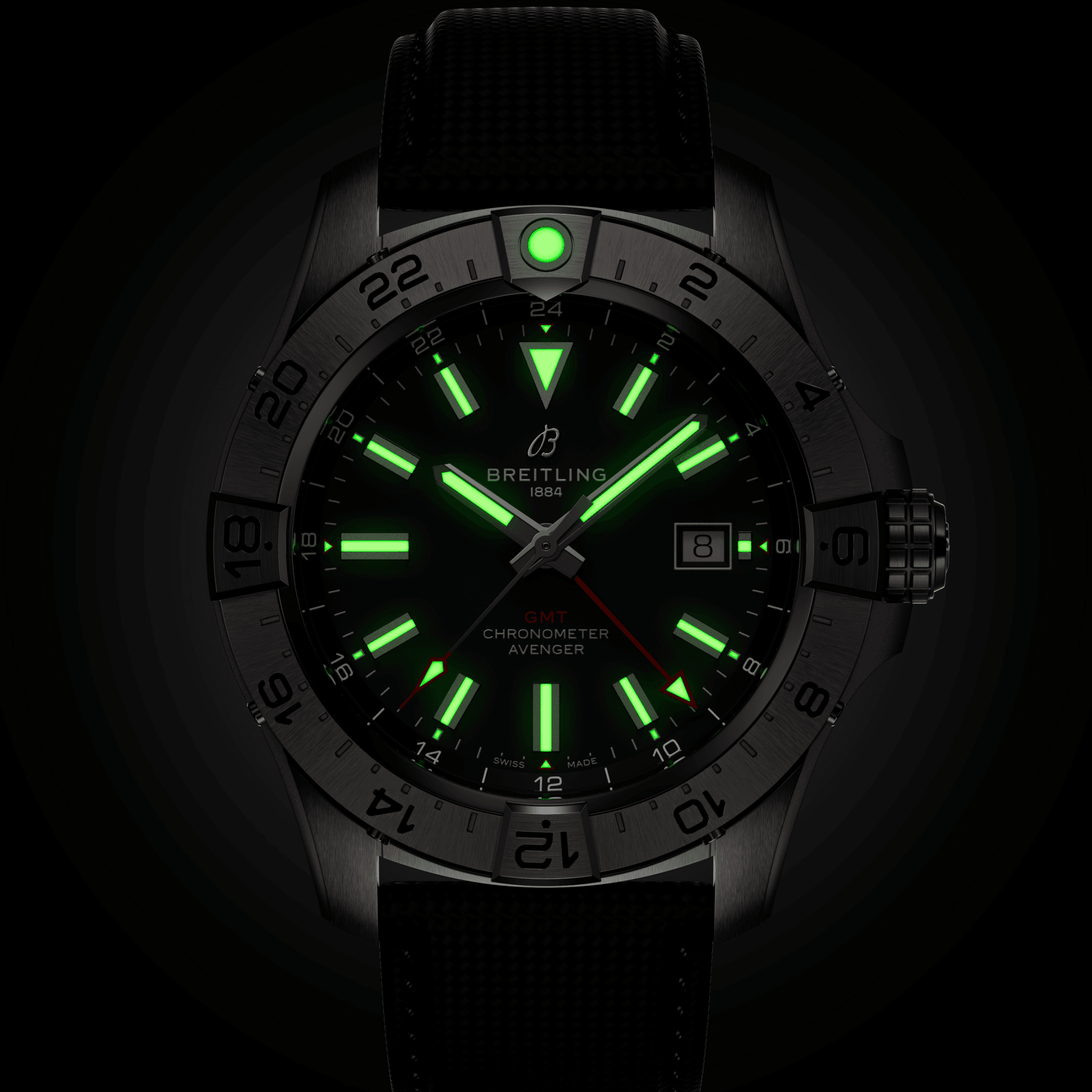 Men's watch / unisex BREITLING, Avenger Automatic GMT / 44mm, SKU: A32320101B1X1 | watchphilosophy.co.uk