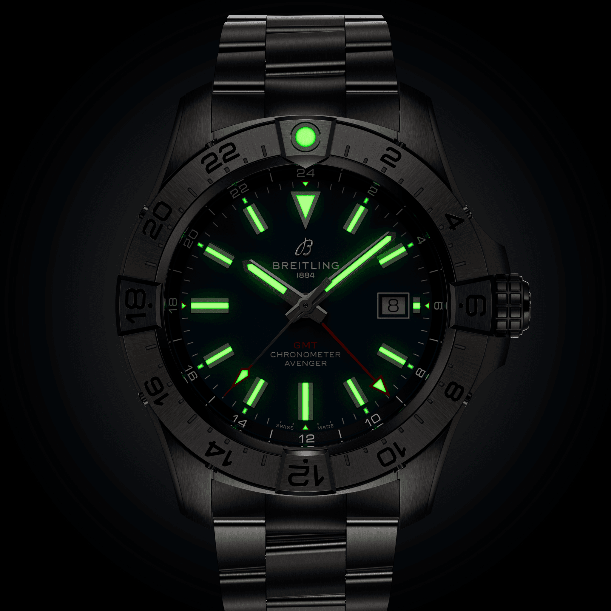 Men's watch / unisex BREITLING, Avenger Automatic GMT / 44mm, SKU: A32320101C1A1 | watchphilosophy.co.uk