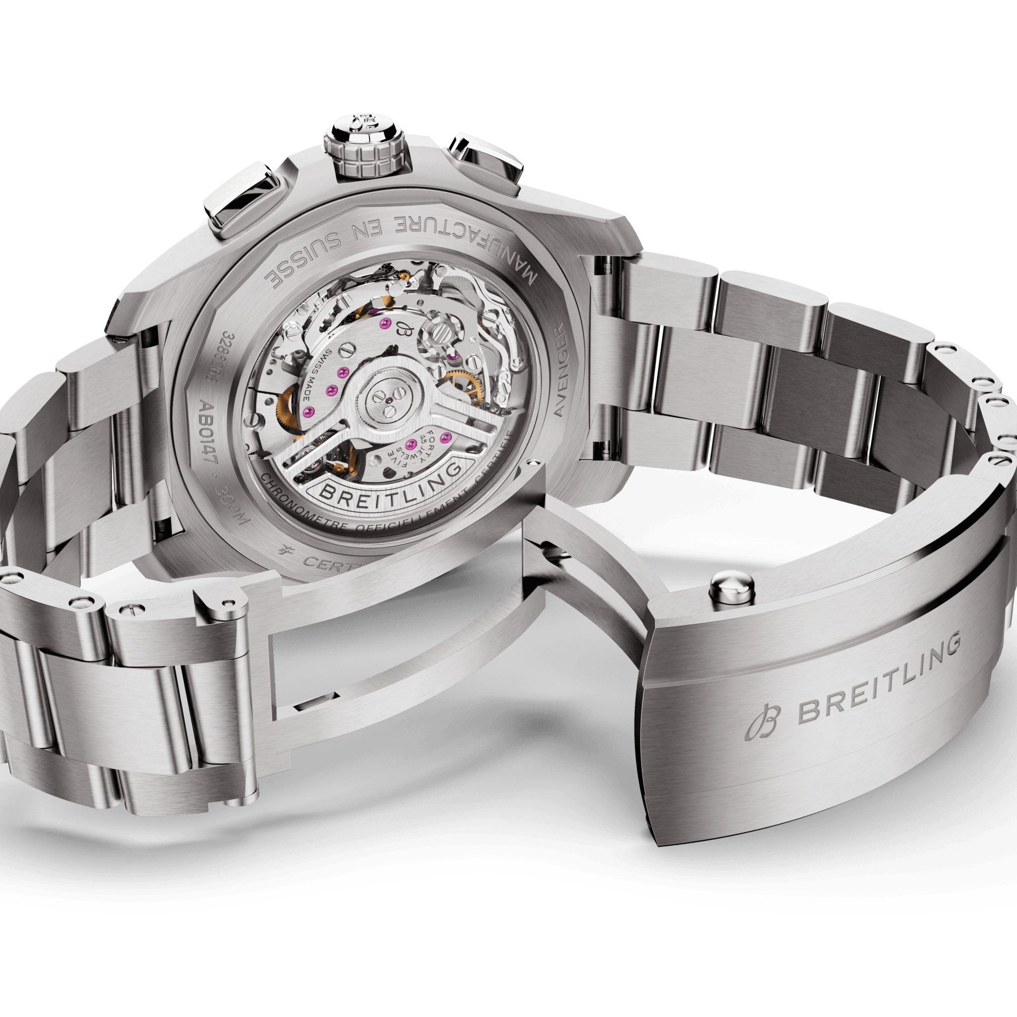 Men's watch / unisex BREITLING, Avenger B01 Chronograph / 44mm, SKU: AB0147101L1A1 | watchphilosophy.co.uk